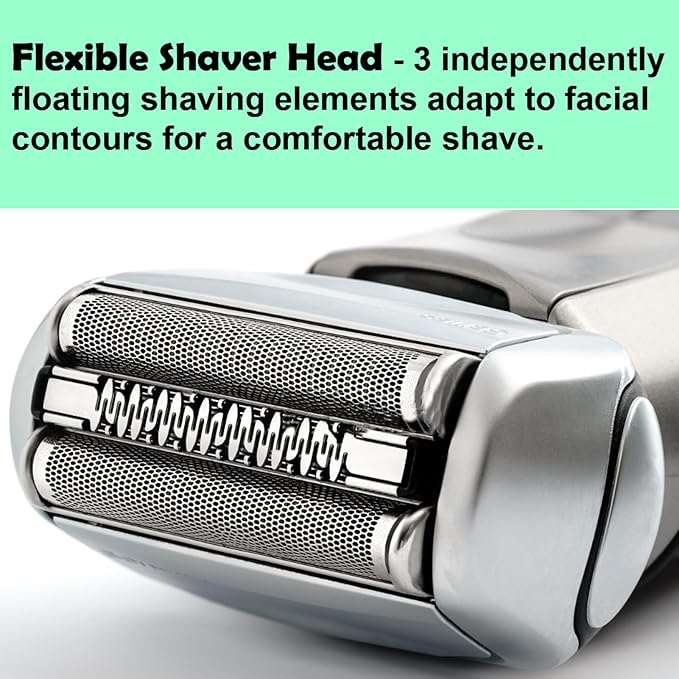 Series 5 Replacement Head 52S for Braun Electric Shaver, S5 Wet and Dry Replacement Head Compatible with Braun 5 Series Foil and Cutter 5190cc 5090 5020 (2 Count)