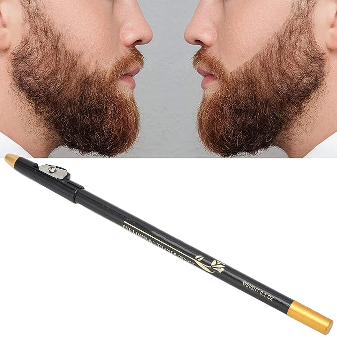 Professional Beard Shaping Tool with Built-in Sharpener - Hairline Razor Trace Pencil, Grooming Kit for Styling and Shaping