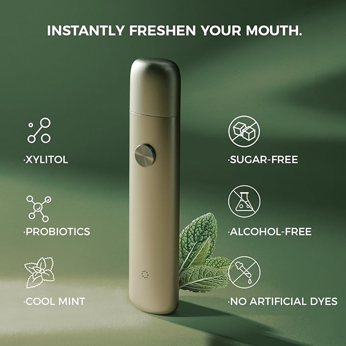 ZDEER Smart Electric Oral Spray Refill for PW13, 3 Minty & Fruity Flavors (3 Pods), Alcohol Free Breath Spray for Bad Breath
