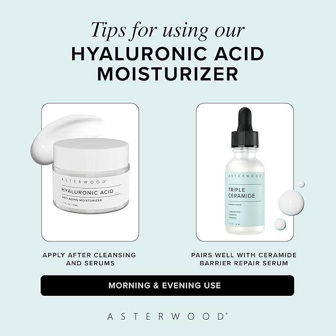 Asterwood Barrier Boost Cleansing Gel + Hyaluronic Acid Moisturizer