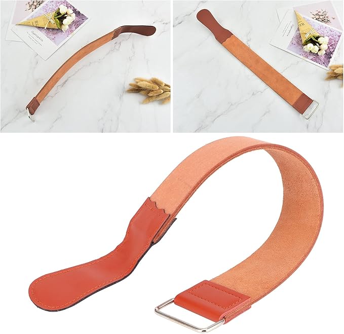 Strop Barber Strop Shaver Sharpening Strap Double Sided Beard Shaver Sharpener For Barber Shop And Home Use Artificial Leather 47.3x5.8cm