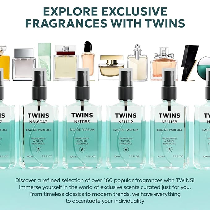 TWINS Impression of Omnia Crystalline | Perfume for Women Eau de Parfum | No.1168 | 3.4 Fl Oz / 100 ml