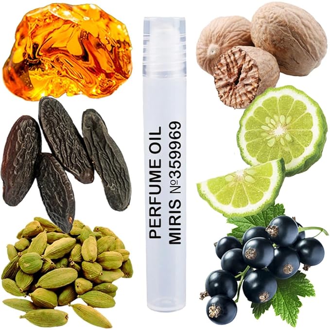 MIRIS No. 359969, Inspired by Seduction in Black, Long-Lasting Perfume Oil for Men Roll-On, Rollerball 0.34 Fl Oz / 10 ml