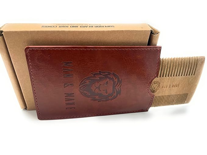 Beard Combs Oxhorn & Sandalwood (Pure Sandalwood)