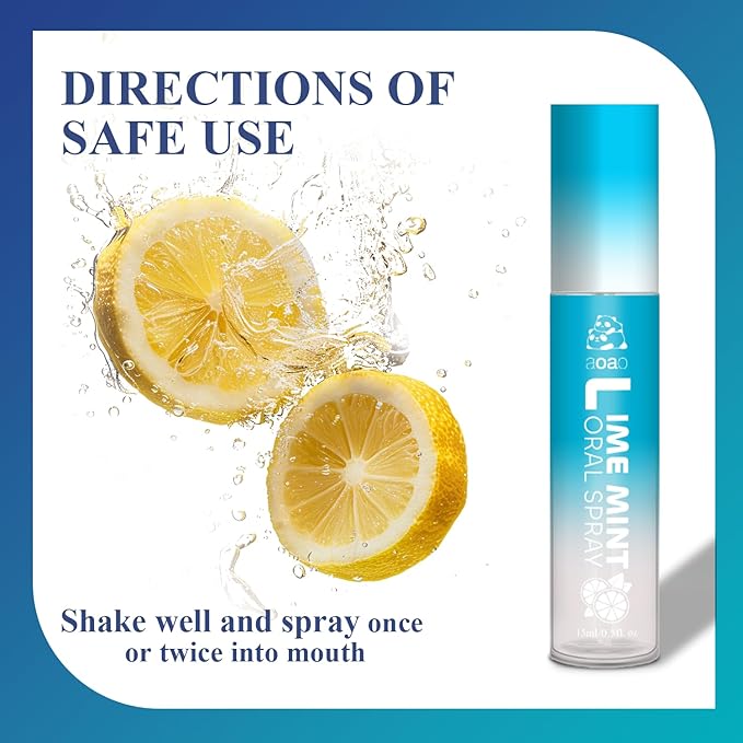 Oral Spray for Bad Breath and Dry Mouth, Mouth Spray Breath Fresheners, Sugar-Free, Fights Bad Breath for Adults, Portable Long Lasting, Dry Mouth Spray, 15ml/0.5fl.oz (2pack)