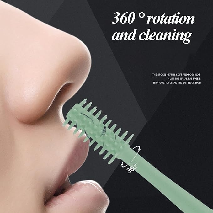 Nose Hair Trimmer for Women and Men, 3 Pack Travel Size Portable Nose Hair Cutter, Double-Sided Safe Round Head, Painless Stainless Steelr, Washable Grooming Tool
