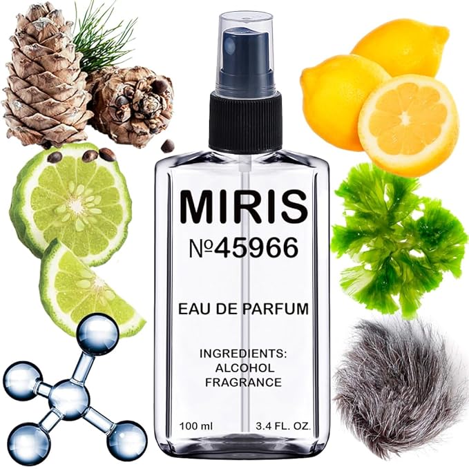 MIRIS No. 45966, Inspired by Megamare, Long-Lasting Unisex Eau de Parfum for Women & Men, Spray 3.4 Fl Oz / 100 ml