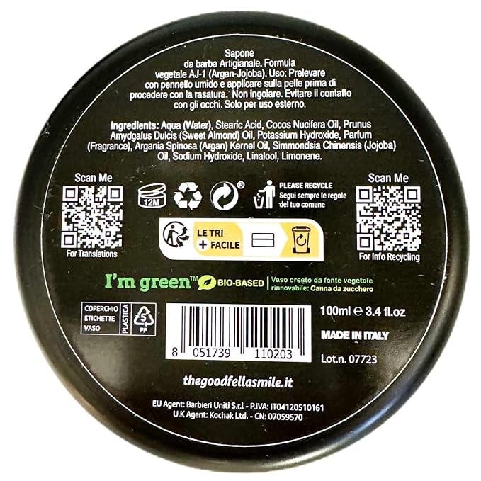 The Goodfellas' smile, Sea Citrus Shave Soap and Aftershave Splash Bundle, Made in Italy