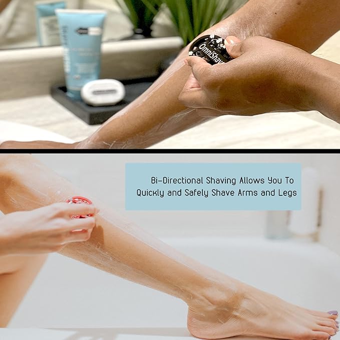 Premium Omnishaver with Cartridge Kit - The Fastest Way to Shave Head, Legs, Arms, Body|an Alternative to Disposable Shaving Razors Self Cleans & Strops During Use with Durable Blade|Bald Head Shaver