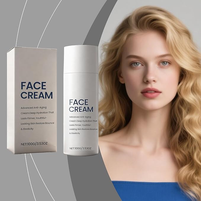 Face Moisturizer for Women & Men, Deeply Hydrates & Restores Skin Elasticity, Gentle Formula, Non-Comedogenic