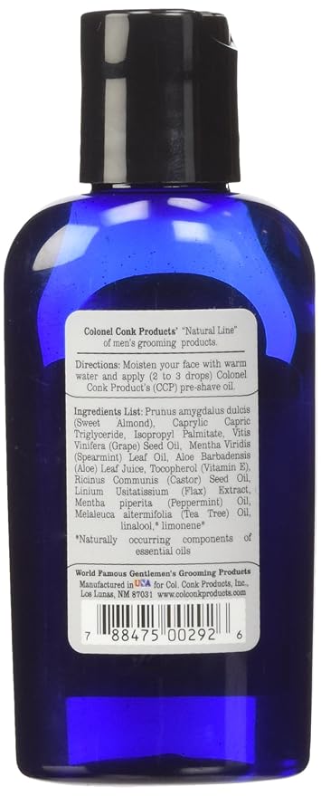 COLONEL CONK Pre-Shave Oil, 2 FZ
