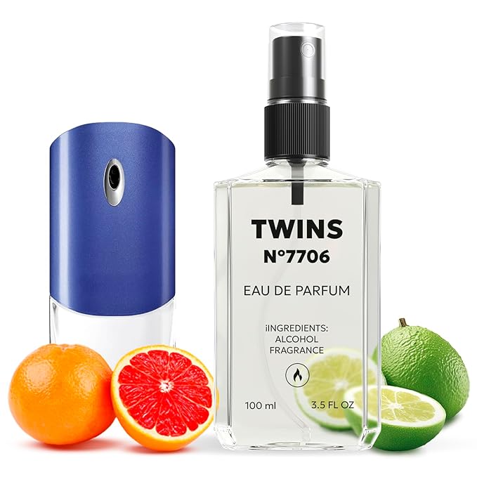 TWINS Impression of Blue Label | Perfume for Men Eau de Parfum | No.7706 | 3.4 Fl Oz / 100 ml