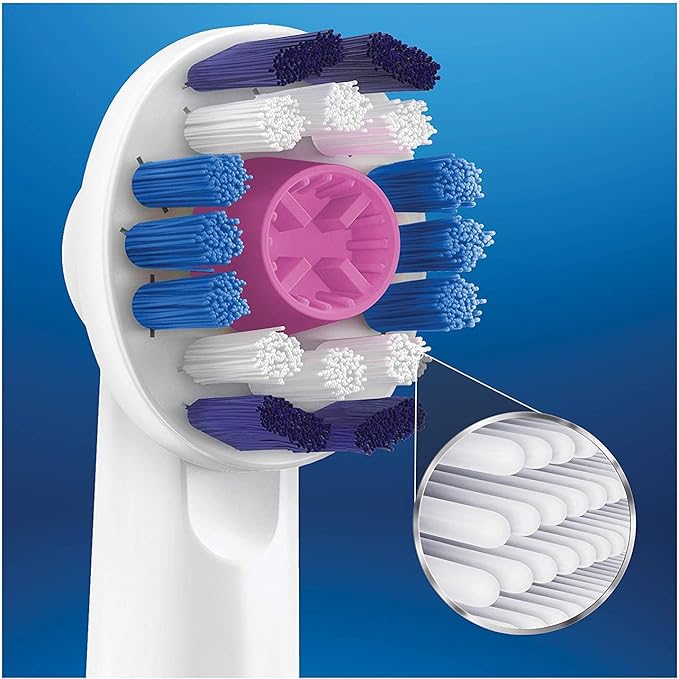 Oral-B 3D White Toothbrush Heads Pack of 4 Replacement Refills for Electric Rechargeable Toothbrush