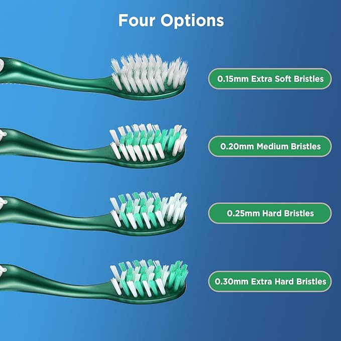 Extra Soft Toothbrushes for Adults, Cross Bristles, 6 Count