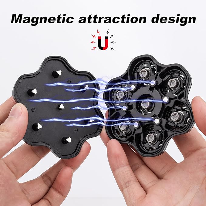 7 Blades Head Shaver Replacement Heads - Magnetic Shaver Replacement Heads - Universal Replacement Heads 2pcs