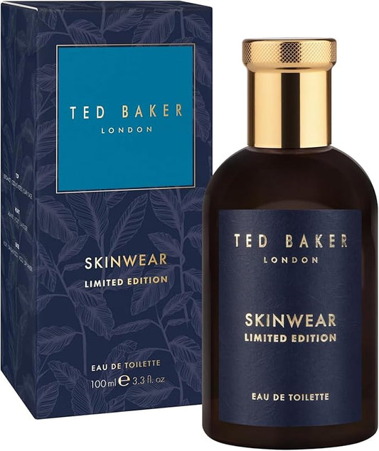Ted Baker Skinwear Limited Edition Men’s Eau de Toilette Fresh Citrus Woody Cologne with Lime, Bergamot, Sandalwood Long Lasting Masculine Fragrance for Him 3.4 Floz