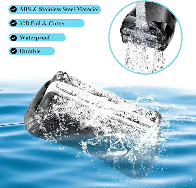 Series 3 32B Replacement Shaver Head, Compatible with S3 Razors 301S, 310S, 320S, 330S, 340S, 360S, 3000S, 3010S, 3020S, 30S, 3040, 350CC, 370CC, 3050CC