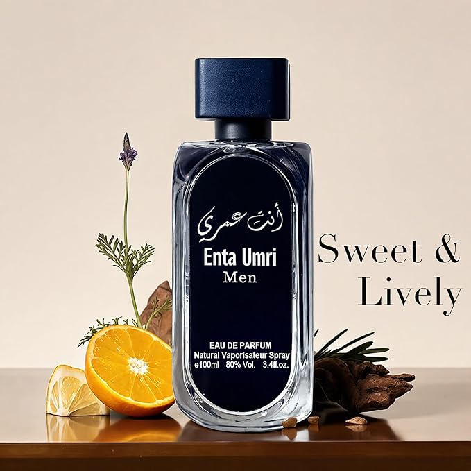 Enta Umri Cologne for Men 3.4 Fl Oz Eau de Parfum with Nutmeg,Bergamot,Cedar, Woody&Musk Long Lasting Fragrance Daily Used Men Perfume