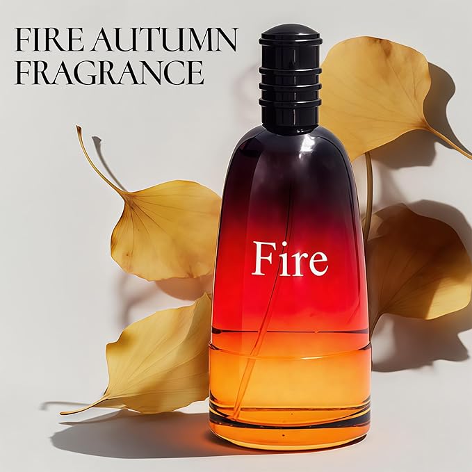 3Pack Men Cologne Fire Series Eau De Parfume Spray with Woody Floral & Fruity Scent Perfume Gift Set Day to Night Luxury Fragrances