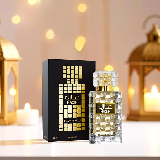 Maryaj Mazin - Long Lasting Perfume for Men and Women - Musk Cologne for Men and Women - Orange, Jasmine, Amber Fragrances - Eau de Parfum - 3.4 oz.