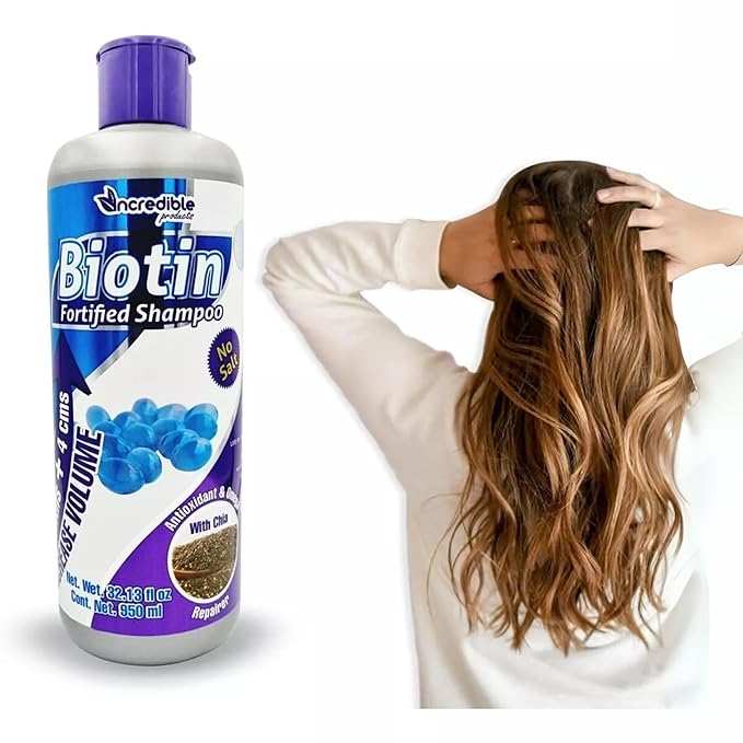 Ncredible Biotin Shampoo 32.13 Fl oz Antioxidant Chia for Hair Growth, Hair Loss Shampoo for Women