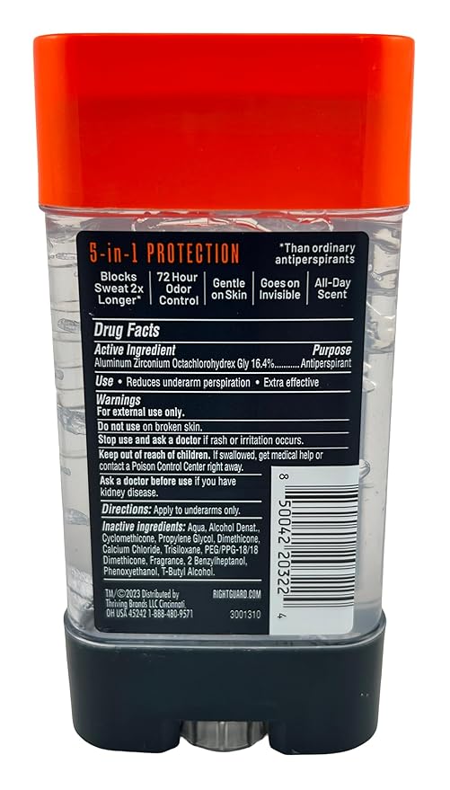 Right Guard Xtreme Defense Arctic Refresh Gel 4 Ounce Men