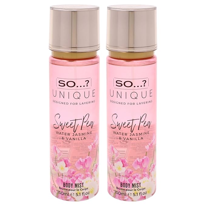 Unique Body Mist - Sweet Pea by So…? for Women - 5.1 oz Body Mist - Pack of 2