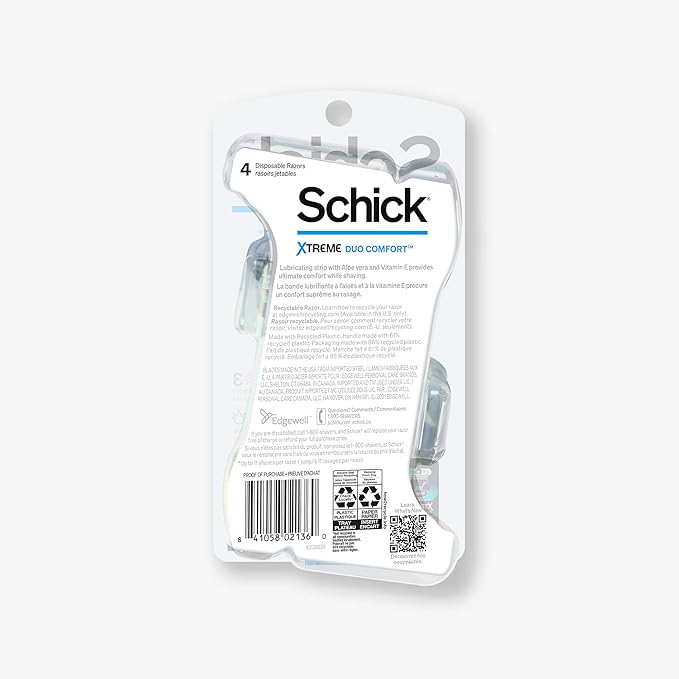 Schick Xtreme 4 Outlast Razor â€” Schick Xtreme4 Disposable Razors Men, 3 Count (Pack of 2)