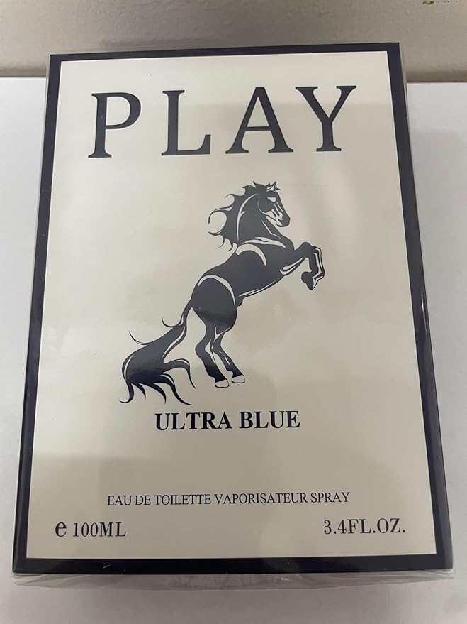 EBC-Collection, PLAY ULTRA BLUE Perfume for Men, 3.4oz/100ml