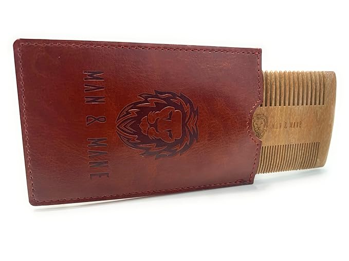 Beard Combs Oxhorn & Sandalwood (Pure Sandalwood)