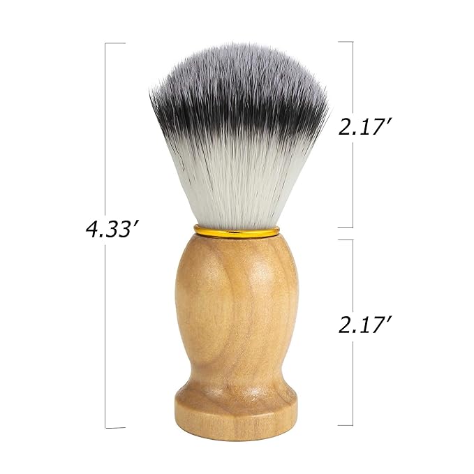 3 In 1 Shaving Brush Set Shaving Soap Bowl & Shaving Stand & Badger Hair Shaving Brush Kit Shaving Cleaning Tool for Men (Silver+soap)
