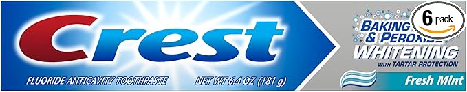 Crest Extra White + Scope Outlast Long Lasting Mint Toothpaste, 4 Ounce (Pack of 6)