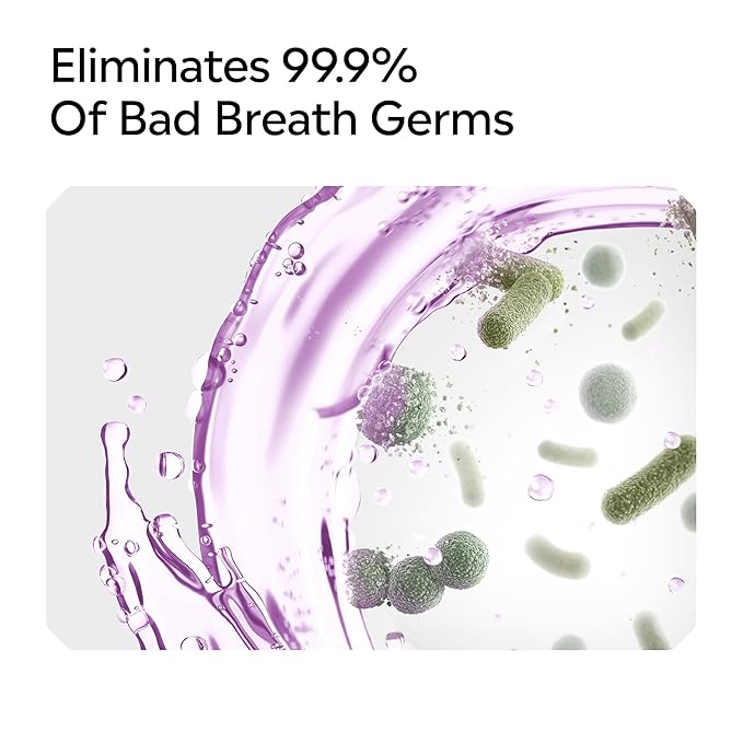 Listerine Total Care Alcohol-Free Mild Mouthwash, 6 Benefit Oral Rinse to Help Kill 99.9% of Germs that Cause Bad Breath, Strengthen Enamel, Mild Mint Flavor, 500 mL