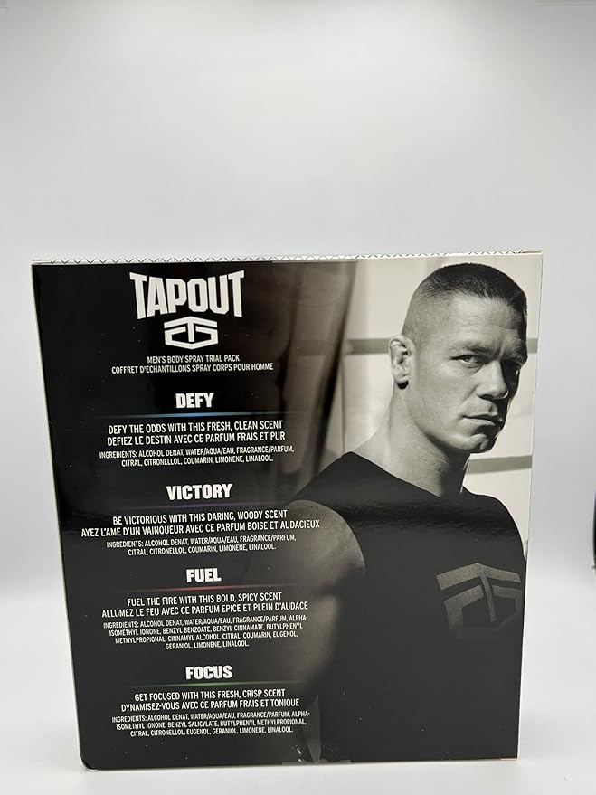 TAPOUT Body Spray for Men 5 Piece Set 1.5 Fl Oz