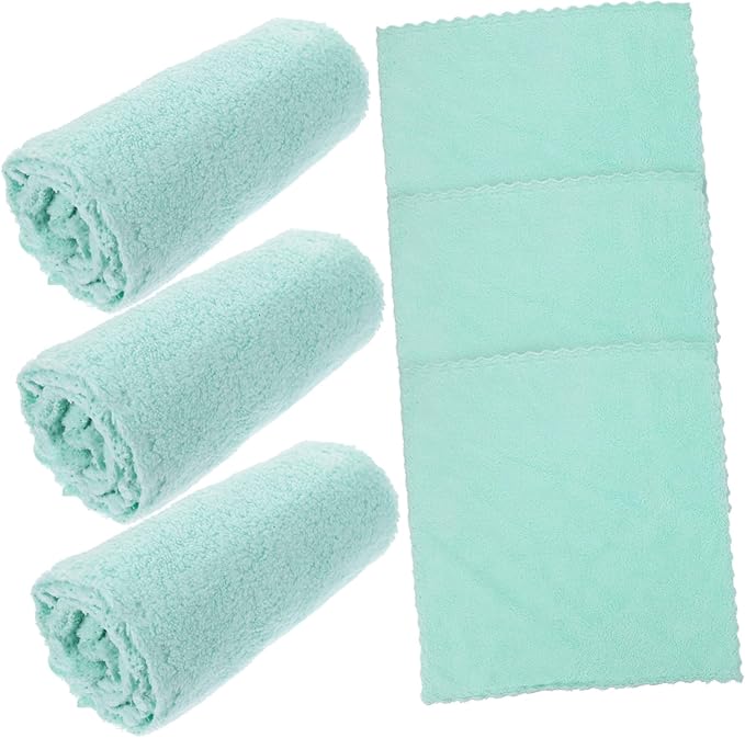 6pcs Face Washing Towels Soft Coral Reusable Makeup Removal Cloths Facial Wipes for Women Men for Deep Pore Cleansing Exfoliating