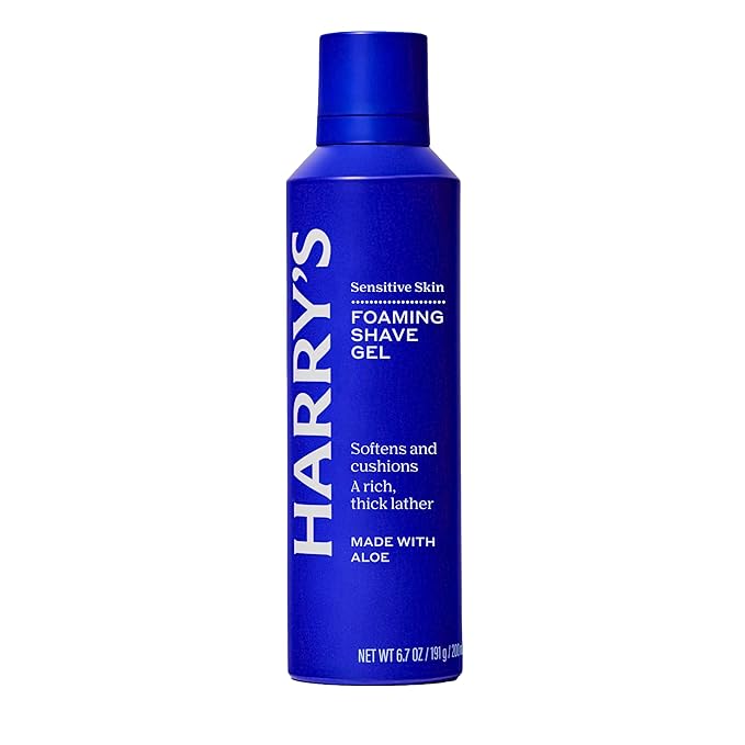 Harry's Foaming Shave Gel for Men with Aloe - (3 Pack) 6.7oz - Soothes and Cushions Skin for Shaving - Safe For Sensitive Skin