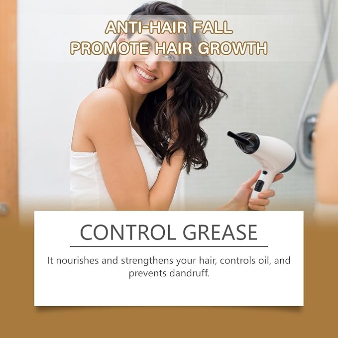 3Pcs Anti-Hair Fall Hair Loss Shampoo, Anti-Hair Fall Promote Hair Growth, Anti Hair Loss Shampoo, Moisturizing & Promoting Hair Growth, Suitable for All Hair Types
