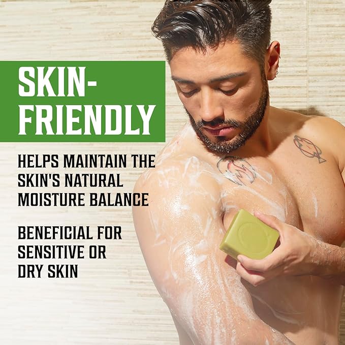 Viking Revolution Bergamot Natural Soap for Men - Mens Soap Bar with Essential Oils Cold Pressed Bar Soap for Men - Nourishing Mens Bar Soap with Coconut Oil, Shea Oil, Almond Oil (2 Pack)