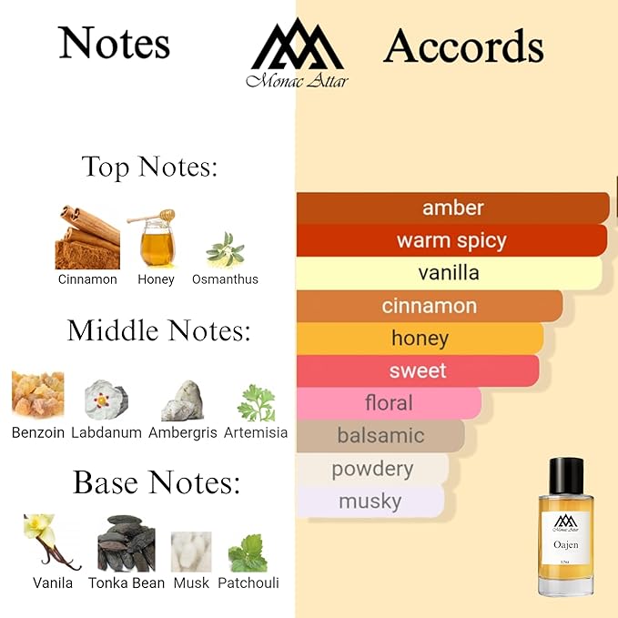Monac Oajen Inspired by Oajan, Eau De Parfum, 1.7oz/50ml, Male, Long Lasting Fragrance, Luxury Made Affordable
