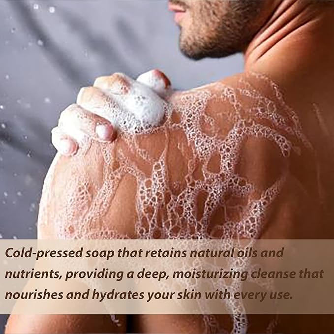 Natural Handmade Cold Press Bar Soap - Coconut and Oat – Aloe Vera and Vegetable Collagen - Soft exfoliating Formula - 3 Pack