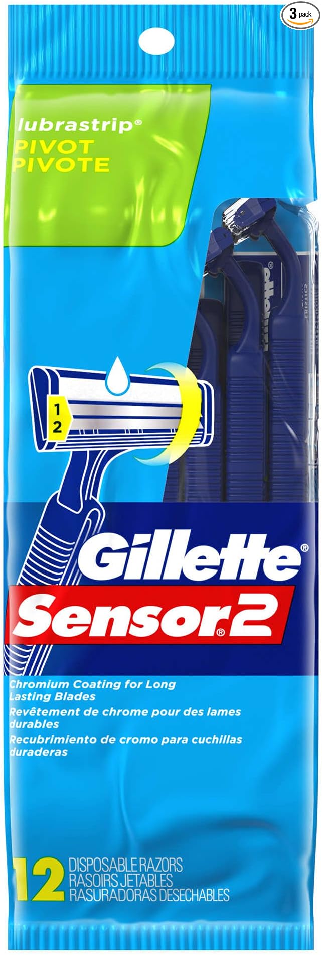 Gillette Sensor 2 Pivot Disposable Razors-12 ct