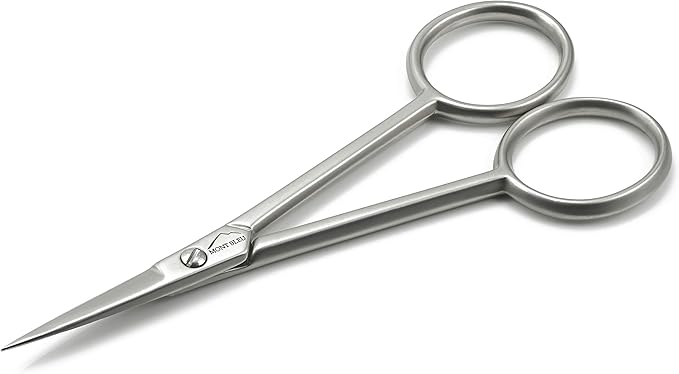 Mont Bleu Mustache Silhouette Scissors, Carbon Steel, Made in Italy