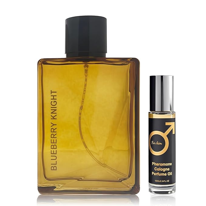 Blueberry Knight Men's Cologne 3.4 Fl. Oz, Fresh Fruity & Woody Notes, Modern Masculine Eau De Parfum Lasts All Day