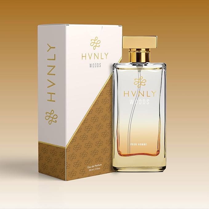 HVNLY Woods EDP | Cologne for Men | An Ideal Gift | Premium, Strong & Long Lasting Fragrance | Sandalwood, Oudh, Musk & Spices | Ideal Perfume for Office Wear & Day Wear | 1.0 Fl.Oz