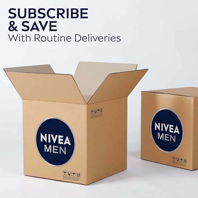 NIVEA Men Sensitive Calm Face and Beard Balm, Men's Beard Balm for Sensitive Skin, 5 fl oz pump bottle