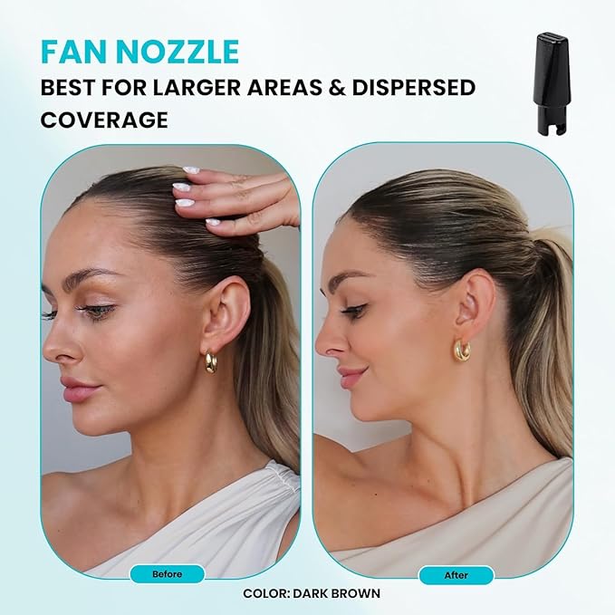 Hair Building Fibers, 15G, with BONUS Pump Applicator, Hairline Comb and 3 Nozzles, Hair and Hairline Filler Kit For Men and Woman (Auburn)