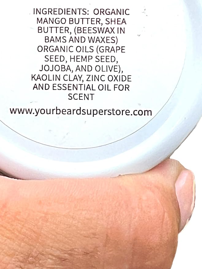 MAGNANIMOUS 'STACHE WAX (2 0Z) "SPARTA" SCENT (GUNPOWDER, BLACK PEPPER, OAK MOSS, VANILLA, CITRON, PATCHOULI...) - THE BEST MEDIUM-TO-STRONG HOLD WAX FOR BEARDS & MUSTACHES ON THE PLANET!