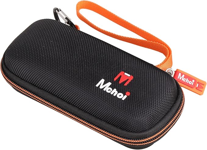 Mchoi Hard Carrying Case Fits for Gillette Fusion5 Men’s Razor & Proglide Shield Men's Razor, Case Only (Black, Orange)