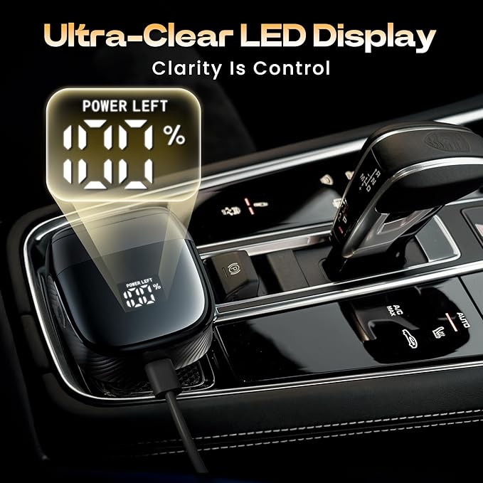 Electric Foil Shaver for Men: 5-Blade System, IPX8 Waterproof, LED Display with 2 Speeds, USB-C Fast Charge, Magnetic Guard & Brush, Travel Lock,Gray