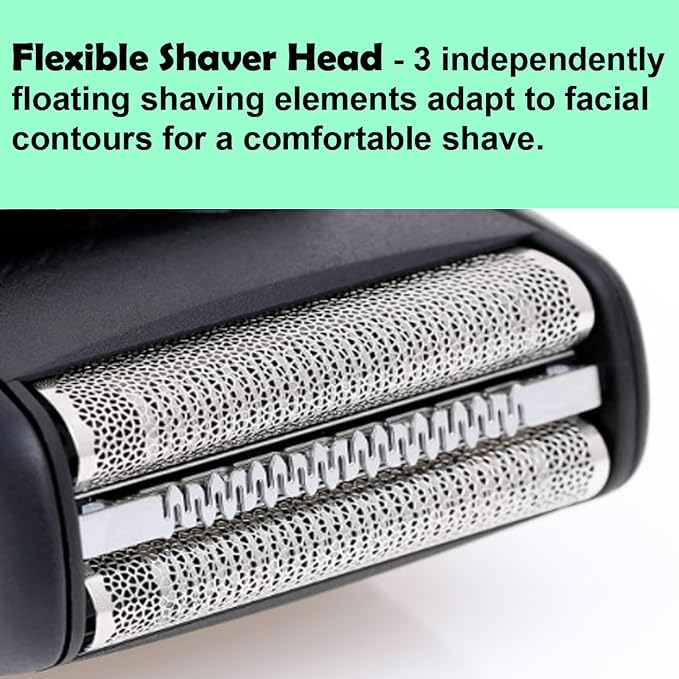 52B Series 5 Replacement Head for Braun Electric Shaver, S5 Wet and Dry Replacement Foil and Cutter Compatible with 5190cc 5090 5020 (1 Count)